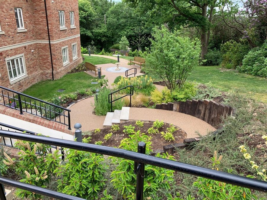 A completed FRGW landscaping and renovation project